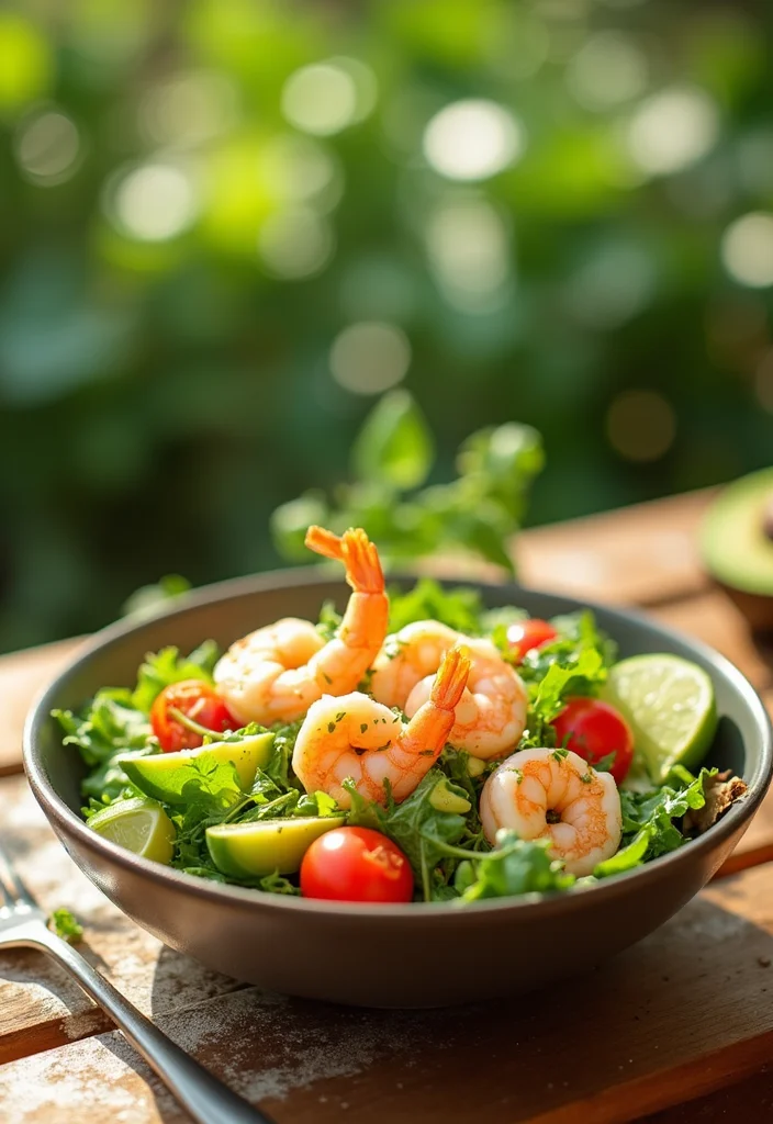 12 Keto Clean Eating Recipes Simple and Fresh - 4. Shrimp and Avocado Salad