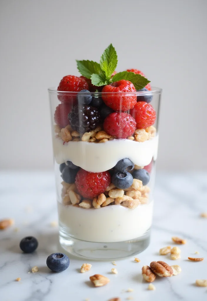 12 Keto Clean Eating Recipes Simple and Fresh - 9. Greek Yogurt Parfait