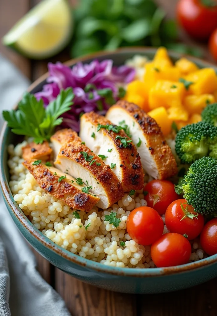 12 Keto Rotisserie Chicken Recipes Fast and Flavorful - 11. Chicken and Cauliflower Rice Bowl
