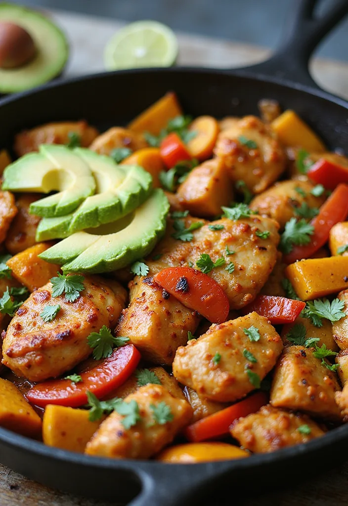 12 Keto Rotisserie Chicken Recipes Fast and Flavorful - 8. Chicken Fajita Skillet