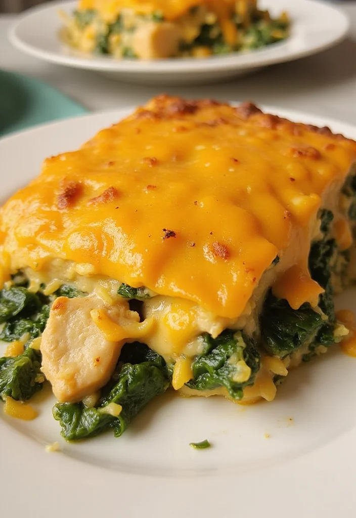 12 Keto Rotisserie Chicken Recipes Fast and Flavorful - 9. Cheesy Chicken and Spinach Casserole