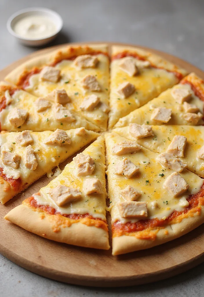12 Simple and Crowd-Pleasing Healthy Pizza Dinner Recipes for Families - 11. Garlic Chicken Alfredo Pizza